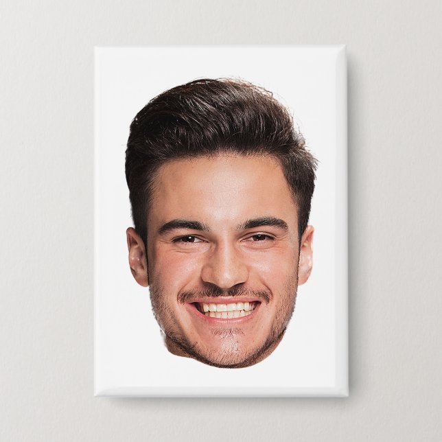 Custom Face Photo Button (Front)