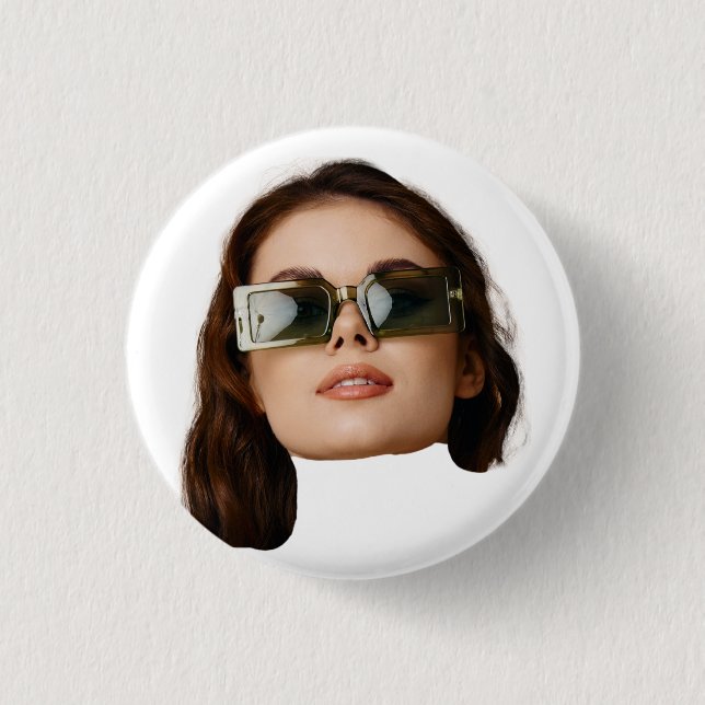 Custom Face Photo Button (Front)
