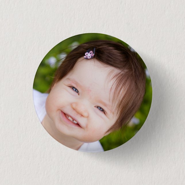 Custom Face Photo Button (Front)