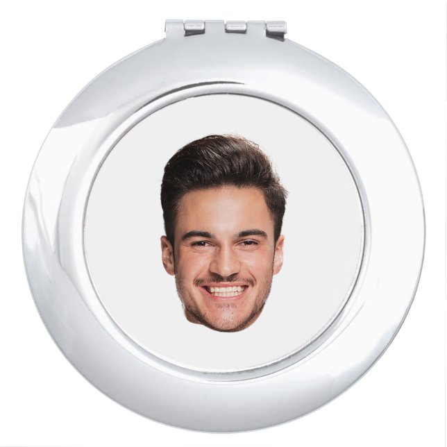 Custom Face Photo Compact Mirror (Front)