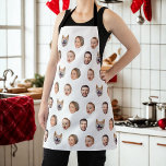 Custom Face Photo Family Gift, 4 Photos Faces Apron<br><div class="desc">Custom Face Photo Family Gift, 4 Photos Faces, Replace the face of this baby with your favorite photo (make sure to crop as much to the face as possible and use an app to remove the background) and personalize this funny gift with your kid, husband, or boyfriend on it! Also...</div>