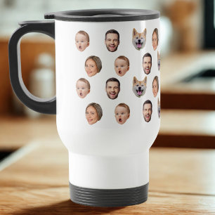 Custom Face Photo Family Mug, 4 Photos Mug