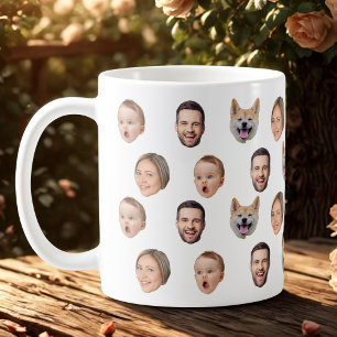 Custom Face Photo Family Mug, 4 Photos Mug