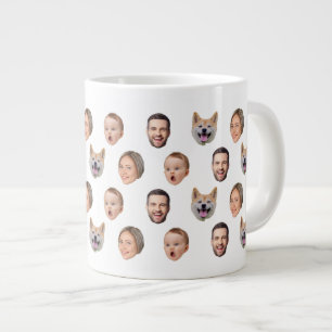 Custom Face Photo Family Mug, 4 Photos Mug