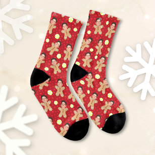 Custom Face Socks Christmas Elf Socks Christmas Gifts for Him
