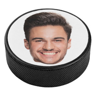Custom Face Photo Hockey Puck