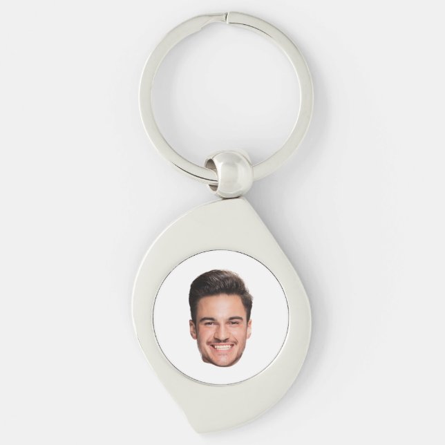 Custom Face Photo Keychain (Front)