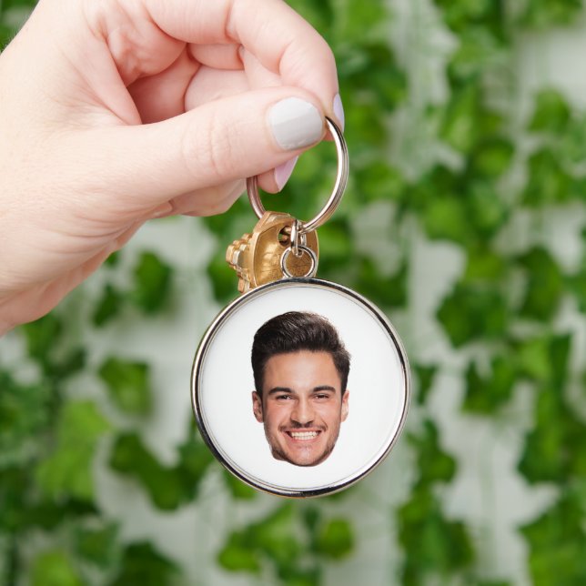 Custom Face Photo Keychain (Hand)