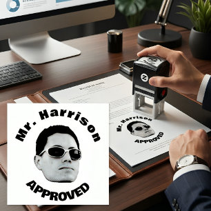Custom Face Photo Stamp Funny Teacher Grading