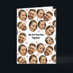 Custom Face Picture Heart Funny Couple Card<br><div class="desc">Personalized Custom Face Couple Card, Celebrate your unique love story with this Custom Face Picture Heart Funny Couple Pattern Folded Greeting Card! Perfect for anniversaries, Valentine’s Day, weddings, or just because, this personalized card features your faces in a charming heart-themed pattern that’s both playful and heartfelt. Add your own custom...</div>