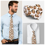 Custom Face Picture Heart Funny Couple Pattern Neck Tie<br><div class="desc">Make a bold (and hilarious) fashion statement with this Custom Face Picture Heart Funny Couple Pattern Neck Tie! Featuring your chosen face printed in a repeating heart-themed pattern, this tie is the perfect mix of romantic and ridiculous, ideal for couples who love to laugh together. Whether it’s for Valentine’s Day,...</div>