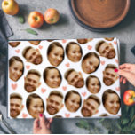 Custom Face Picture Heart Funny Couple Pattern Placemat<br><div class="desc">Make every meal a celebration of love and laughter with this Custom Face Picture Heart Funny Couple Pattern Placemat! Featuring your faces in a playful heart-themed design,  this personalized placemat adds a fun and heartfelt touch to your dining table.</div>