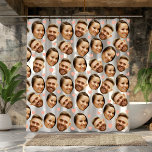 Custom Face Picture Heart Funny Couple Pattern Shower Curtain<br><div class="desc">Add a splash of love and laughter to your bathroom with this Custom Face Picture Heart Funny Couple Pattern Shower Curtain! Personalized with your faces in a playful heart-themed design, this shower curtain brings a fun, romantic vibe to your daily routine. it’s both practical and a quirky statement piece, perfect...</div>