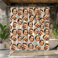 Custom Face Picture Heart Funny Couple Pattern