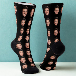  Custom Face Socks, Personalized Photo Picture Socks