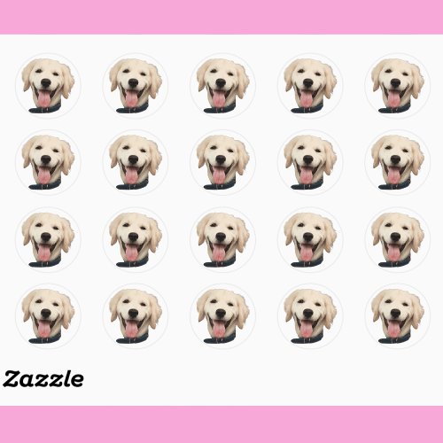 Custom Face Stickers Personalized Dog Face Photo