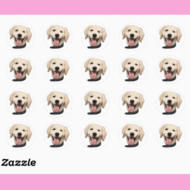 Custom Face Stickers Personalized Dog Face Photo (Creator Uploaded)