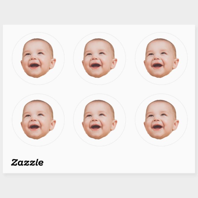 Custom Face Stickers Personalized Face Photo (Sheet)