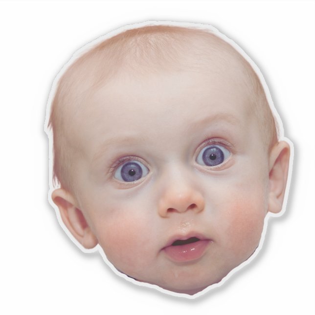 Custom Face Stickers Personalized Face Photo (Front)