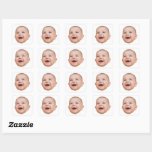 Custom Face Stickers Personalized Face Photo<br><div class="desc">Custom Face Photo, Replace the face of this boy with your favorite photo (make sure to crop as much to the face as possible and use an app to remove the background) and personalize this funny face gift with your kid, husband, or boyfriend on it! Also a fun and unique...</div>