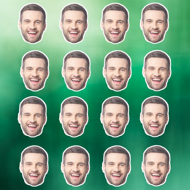 Custom Face Stickers, Personalized Face Photo Sticker (Creator Uploaded)