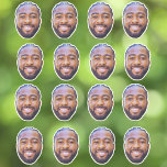 Custom Face Stickers Personalized Photo Face<br><div class="desc">Custom Face Stickers Personalized Photo Face, Replace the face of this man with your favorite photo (make sure to crop as much to the face as possible and use an app to remove the background) and personalize this funny face gift with your kid, husband, or boyfriend on it! Also a...</div>