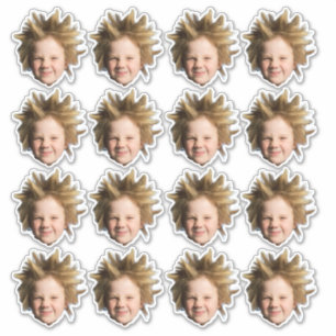 Custom Face Stickers Personalized Photo Head