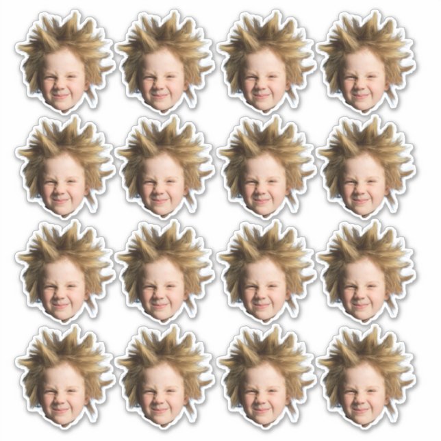 Custom Face Stickers Personalized Photo Head (Front)