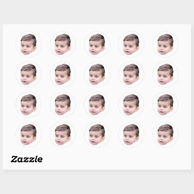 Custom Face Stickers Personalized Picture Photo (Sheet)