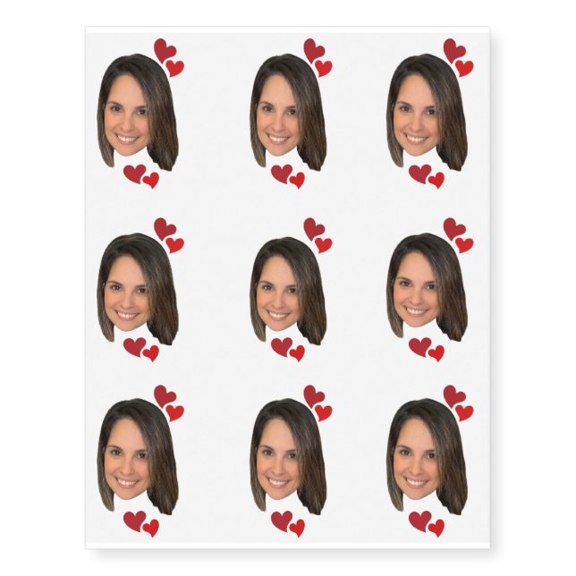 Custom Face Temporary Tattoos (Front)
