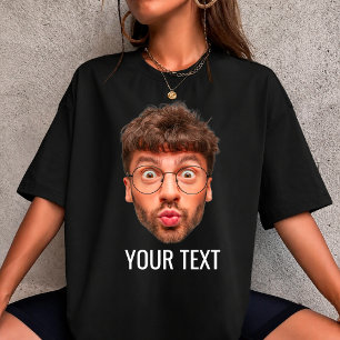 Custom Face Tshirt Personalized Photo & Text Tee