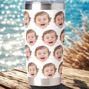 Custom Face Tumbler, Personalized Face Photo Insulated Tumbler