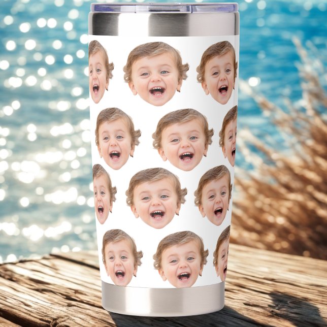 Custom Face Tumbler, Personalized Face Photo Insulated Tumbler (Creator Uploaded)