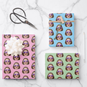 Custom Face Wrapping Paper   Custom Face Gift Wrap