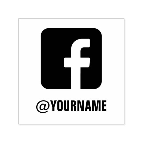 Custom Facebook Name Follow me on Facebook Self_inking Stamp