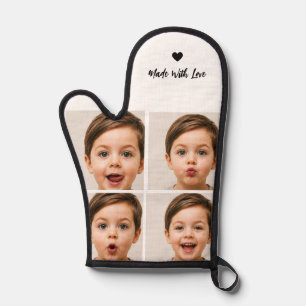 Custom Faces personalized 4 photo  Oven Mitt