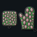 Custom Faces Photo Baking Gift Kitchen Cooking BBQ Oven Mitt & Pot Holder Set<br><div class="desc">Funny Custom Oven Mitt & Pot Holder Set with Your Face,  Baking Gifts for Women or Men for Kitchen Cooking,  BBQ,  Grillin faces Photo pattern,  great gifts Whether it's a housewarming,  a friend's birthday,  wedding or any occasion.</div>