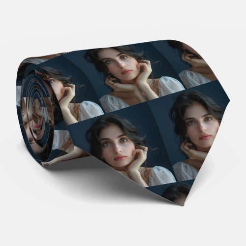 Custom Faces Photo Pattern Personalized Neck Tie