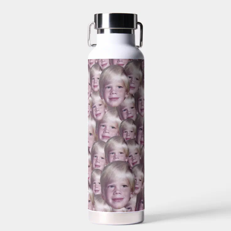 Custom Faces Photo - Remove Background and Upload Water Bottle | Zazzle