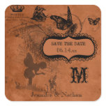Custom Fairy Garden Wedding Save the Date Stickers