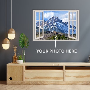 Custom Fake Faux Window Home Office Decor Large  Wall Decal