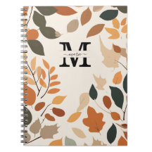 Custom Fall Monogram Floral Personalized
