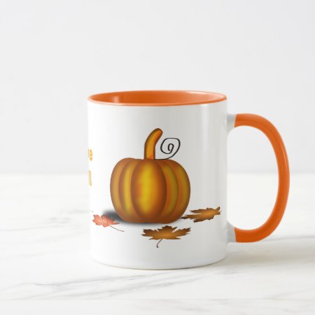 Custom Fall Mug With Pumpkins