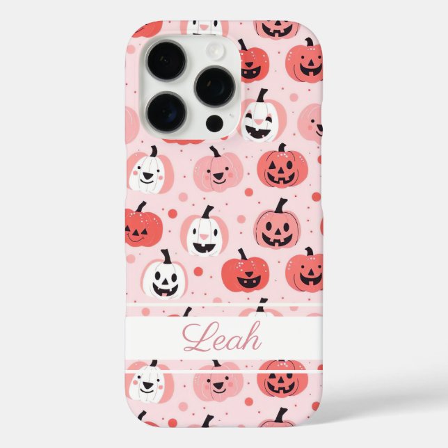 Custom fall pumpkin pattern Case-Mate iPhone case (Back)