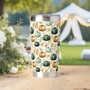 Custom Fall Pumpkin Photo Frame Insulated Tumbler