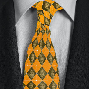 Custom Family 16-Photo Pattern Neck Tie