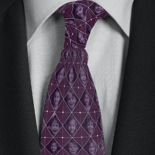 Custom Family 16-Photo Pattern Neck Tie