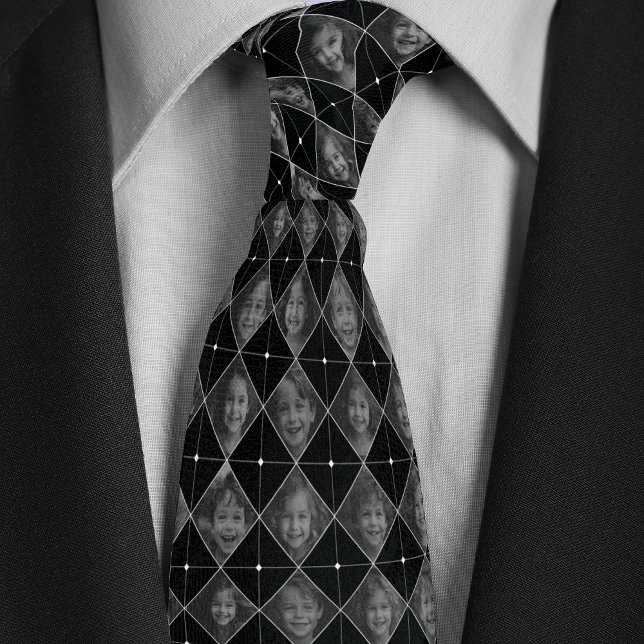 Custom Family 16-Photo Pattern Neck Tie (Creator Uploaded)