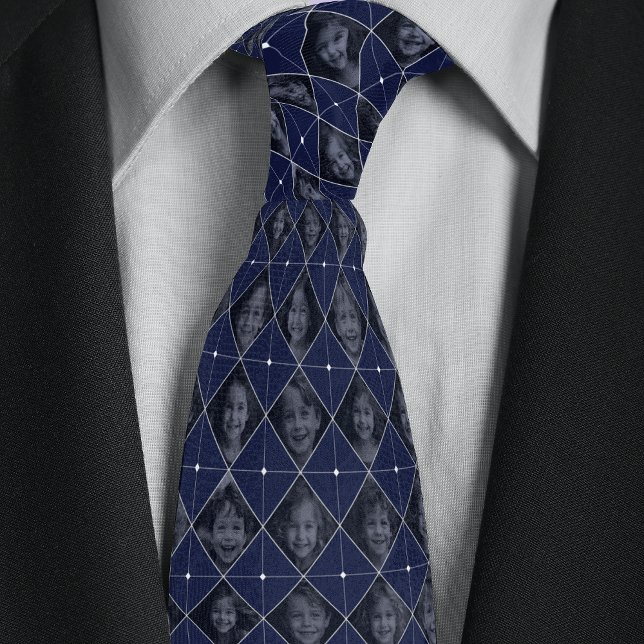 Custom Family 16-Photo Pattern Neck Tie (Creator Uploaded)