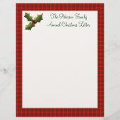 Custom Family Annual Christmas Letter (Front)